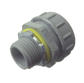 Halex 27621 Liquid Tite Conduit Connector, Straight Fitting, PVC