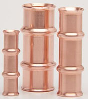 3/8 in Copper Press Slip Coupling For Refrigeration
