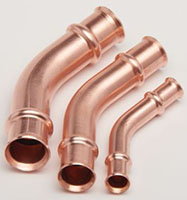 3/4 in Copper Press 45 Elbow For Refrigeration
