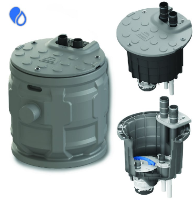 Saniflo® 054 Sanipit® 24 GRCB Pre-Assembled Sewage Grinder System