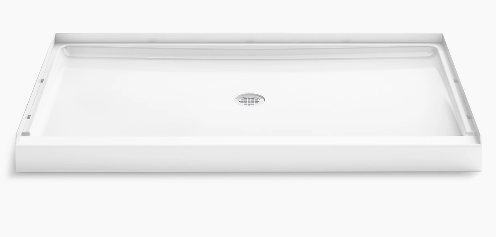 Sterling® 72381100-0 GUARD+® Shower Base, 60 x 36 in, Center Drain, White