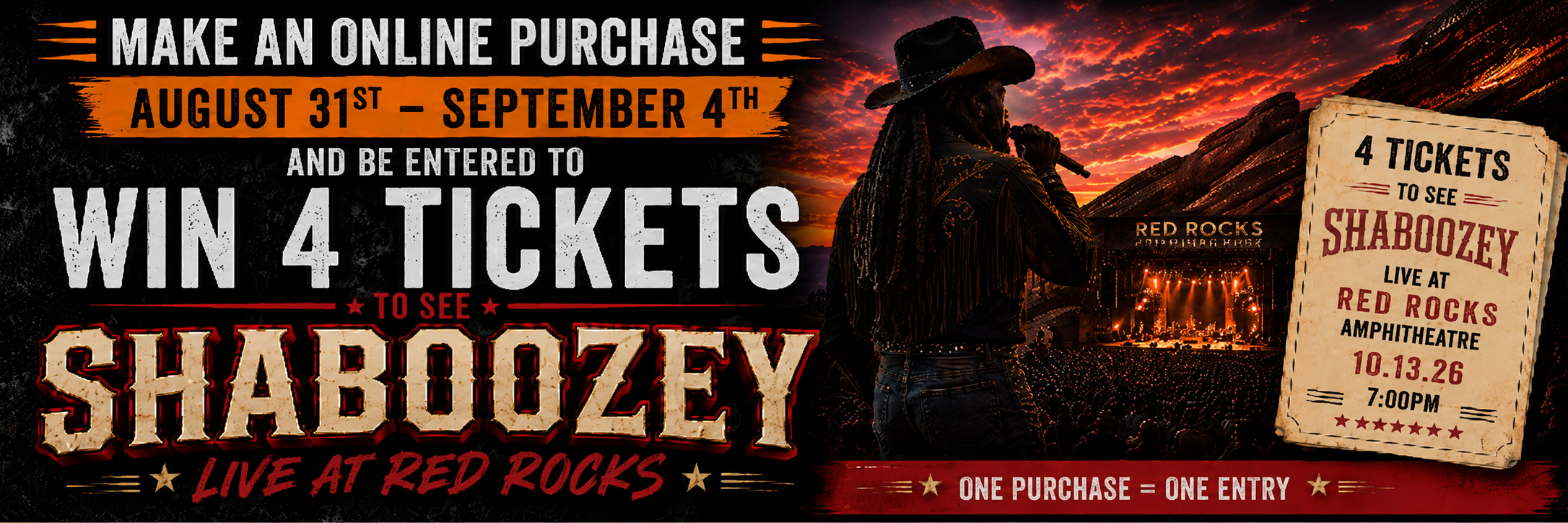 Shaboozey Ticket Giveaway