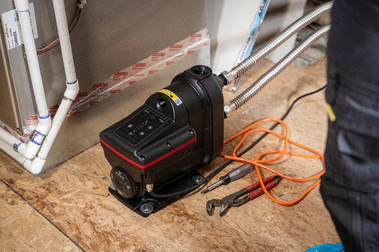 Grundfos pressure boosting system
